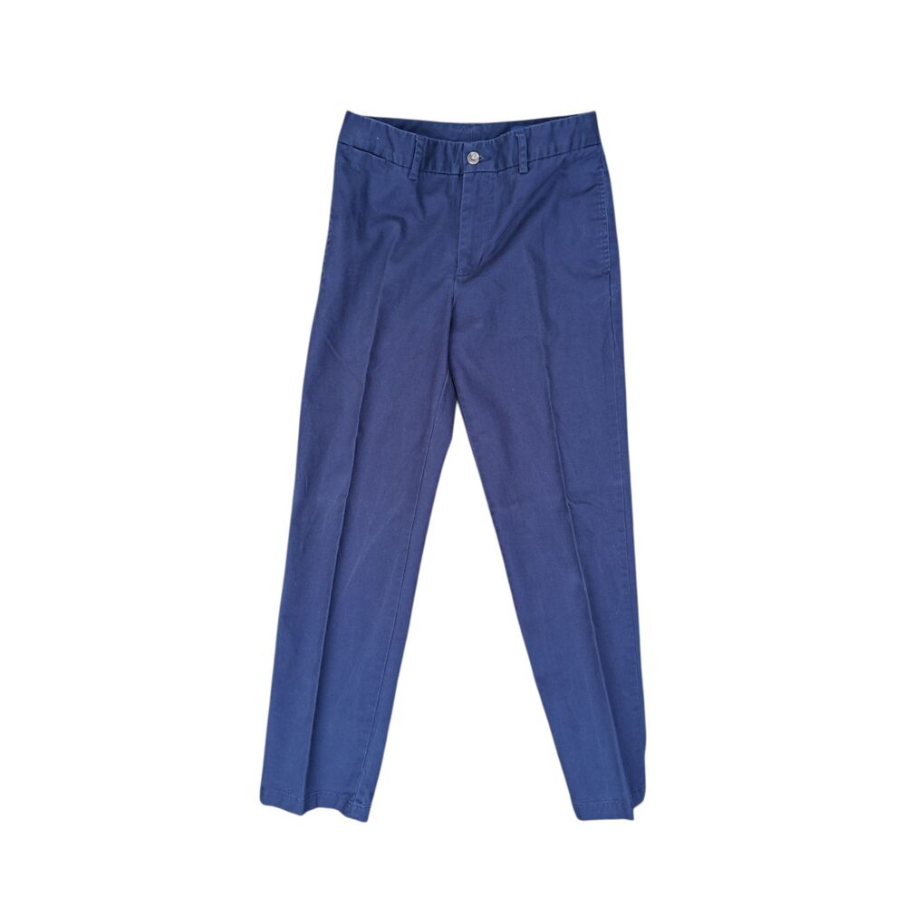 Polo Ralph Lauren Boys Size 14 Navy Blue Chino Pants - Classic Fit Twill Slacks
